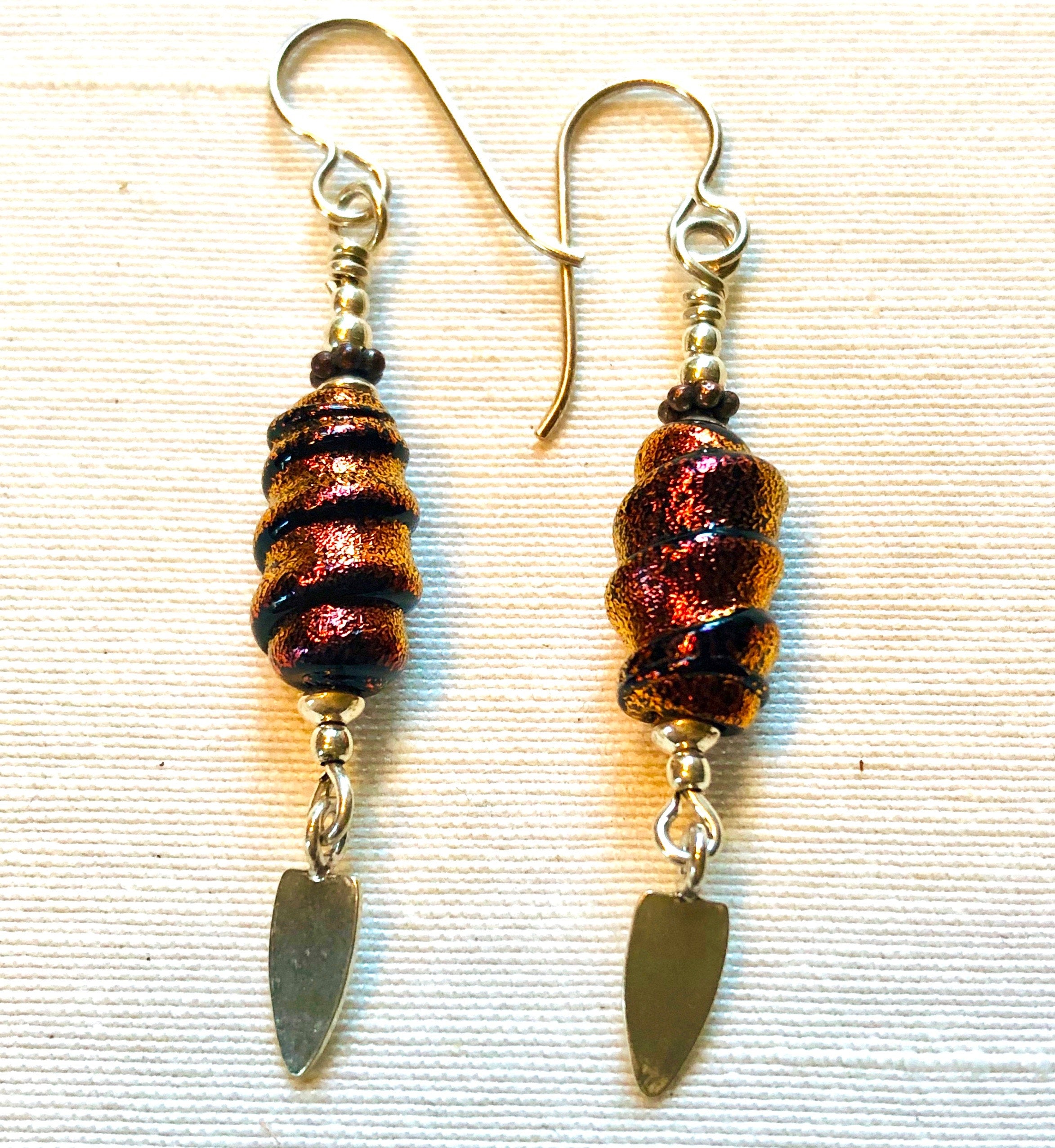 Dichroic Earrings by Kate Drew-Wilkinson