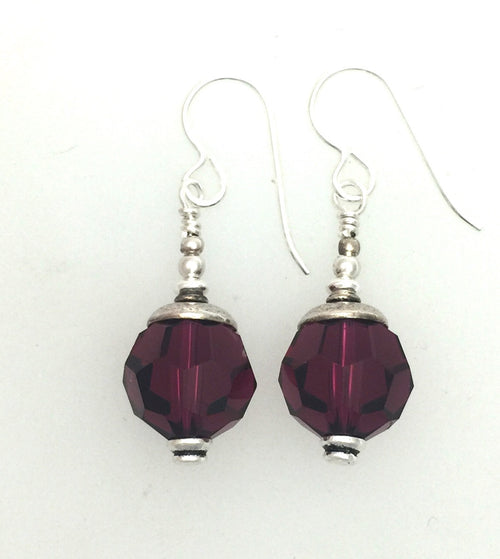 Swarovsky Crystal Large Ruby style #5000 Earrings