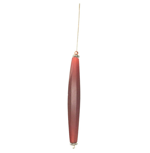 Carnelian Bohemian Hand Faceted Glass Bead