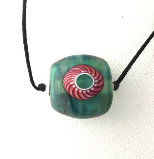 Lamp Work Glass Bead By The Great Patrick Stern. Matte and Magical, one of my favorites!