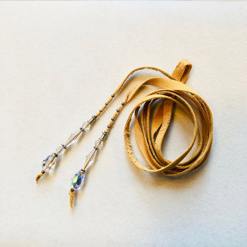 Swarovski Clear Crystal Bridal Hair Tie 42 ins  by Kate Drew-Wilkinson