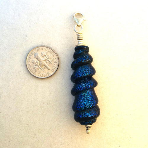 Dichroic Bead Zipper Pull   Kate Drew-Wilkinson