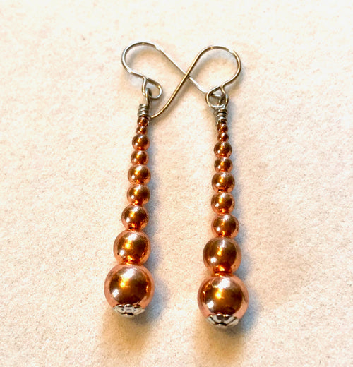 Earrings Copper Classic Mexican Design   Kate Drew-Wilkinson