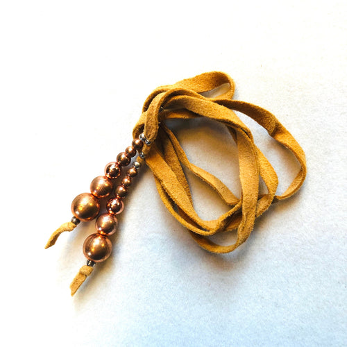 Copper Hair Tie , Hair Jewelry   20 Inches  Kate Drew-Wilkinson
