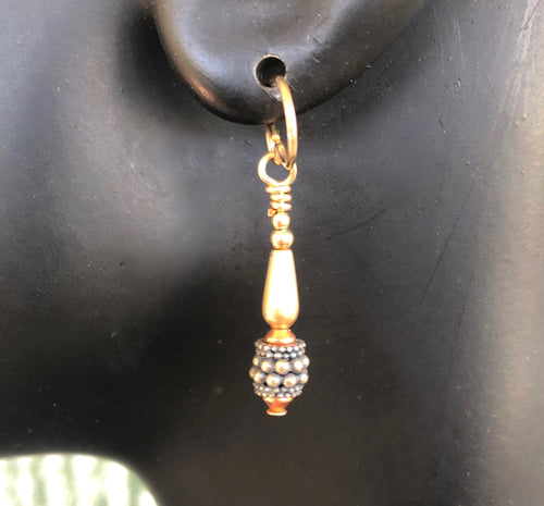 Earrings Gold Fill, Copper and Sterling Silver Mixed Metals   Kate Drew-Wilkinson
