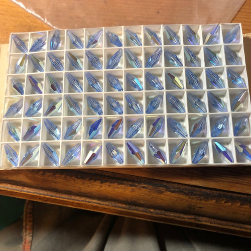 Swarovski  12.5x5mm ART 5205 Light Sapphire Aurore Borealis 72 pcs   Kate Drew-Wilkinson