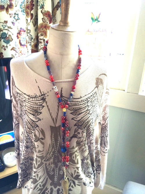 Ethiopian Classical Trade Bead Necklace.