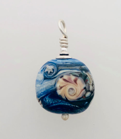 Lamp Work Small Focal  Bead #1