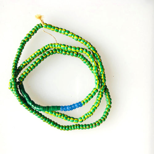 Vintage Glass Striped Trade Beads