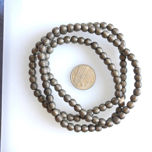 Vintage Solid Brass Antique Beads  KateDW