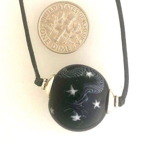Night Line Lamp work Series Marble Bead  Kate Drew-Wilkinson  KateDW