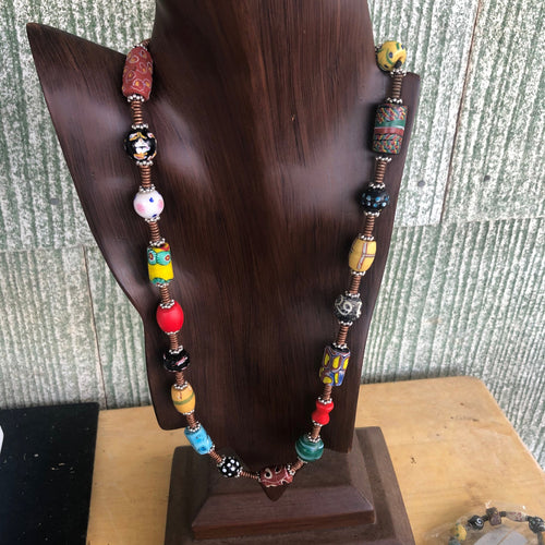 African Trade Bead Necklace   Kate Drew-Wilkinson