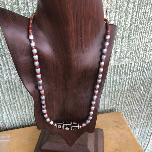 African Trade Bead Necklace