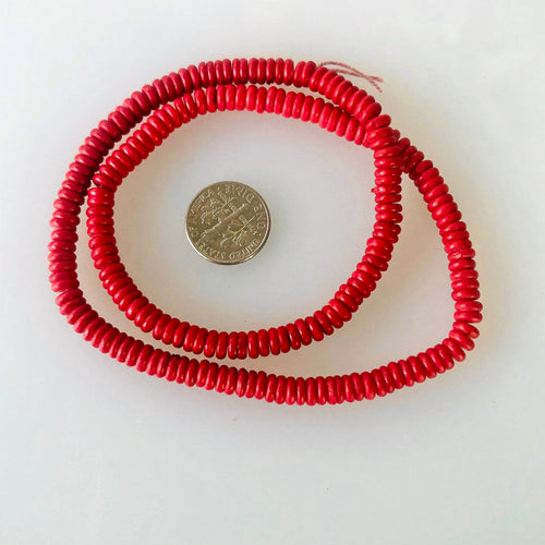 Trade Beads Red Disks
