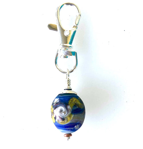 Bead Clip For Dog Collar? Lamp Work by KateDW
