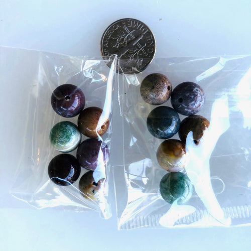 12 Jasper 10mm Variety of Beads