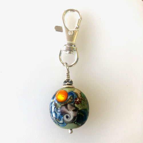 Bead Clip Signed With Sun, Star,Shells