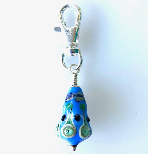 Bead Clip, Blue Bicone  KateDW