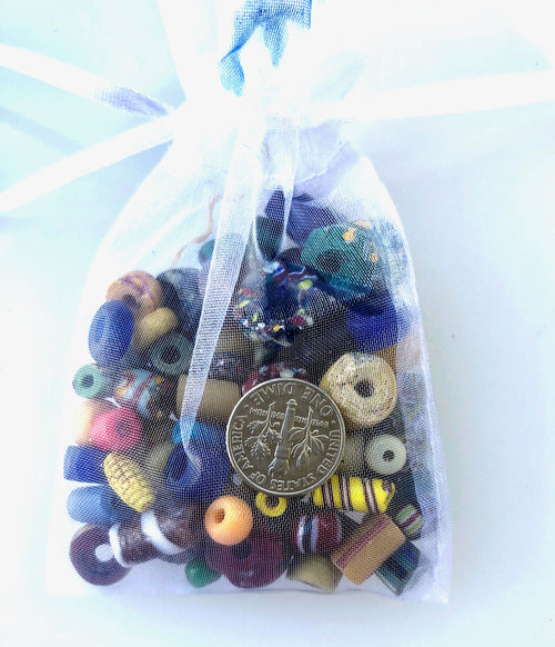 African Bead Destash Bag A