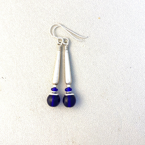 Cobalt Dangle Earrings