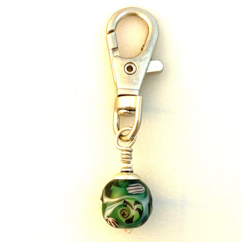 Lamp Work Bead Clip Tidepool