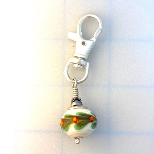 Lamp Work Zipper Pull