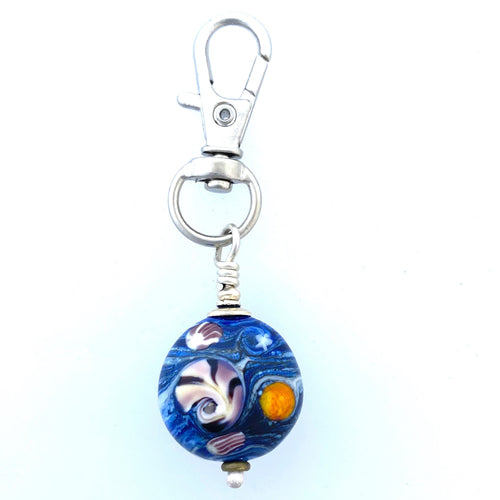 Bead Clip Starry Night? Shells, Sun Stars. Signed by Artist.