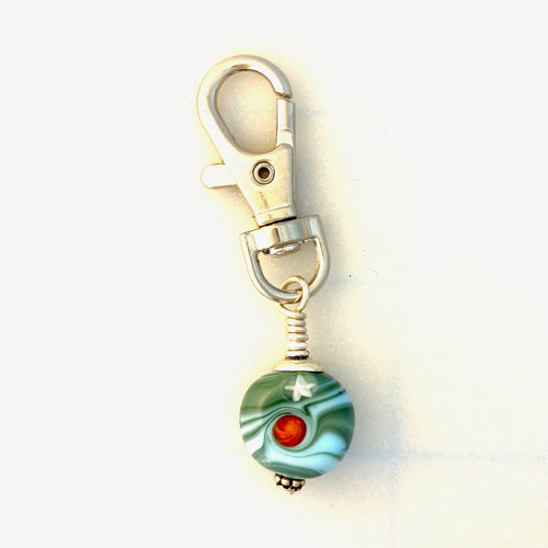 Lamp Work Sweet Bead Clip