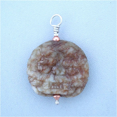 Stone Carving of Deity Face as Pendant