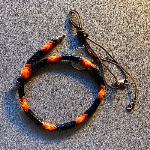 Snake Bead Necklace in two Parts.