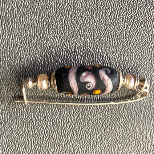 Shawl or Hat Pin with Pearls