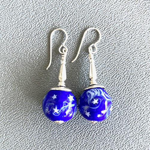 Blue Night Earrings