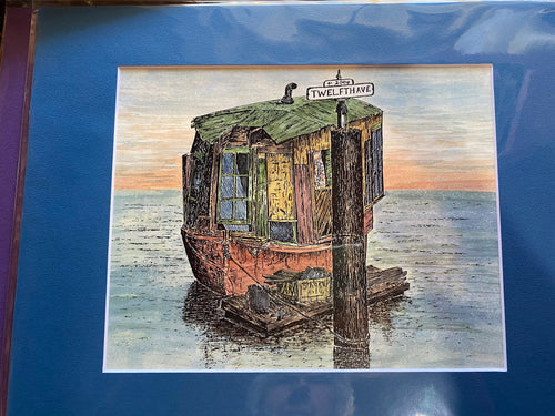 Houseboat Colored Print Endangered Species 1