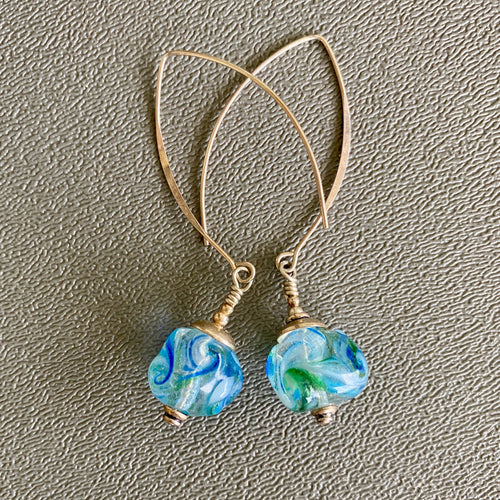 Kate's Water Beads . Earrings.