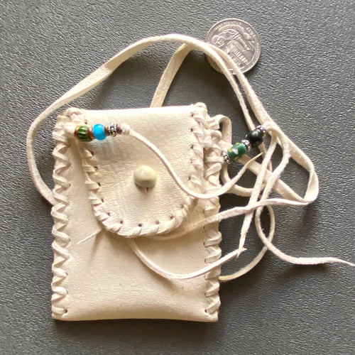 White Deer Skin Medicine Bag #5