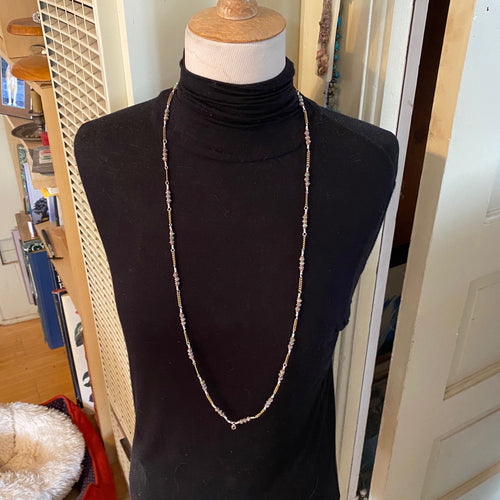 Bisbee Chain 39 inches 4ct Gold Fill, Sterling and Copper