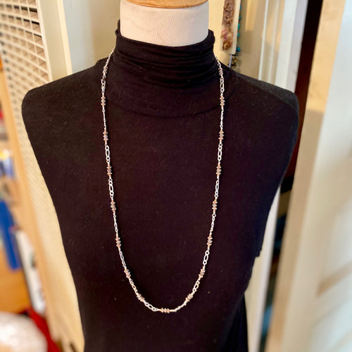 Bisbee Collection Sterling Silver and Mixed Metal 27 inch Chain