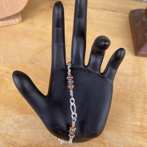 Bisbee Chain Bracelet Mixed Metals 8 ins