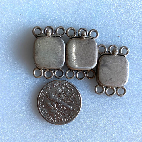 Clasps 3 part Vintage Sterling Silver