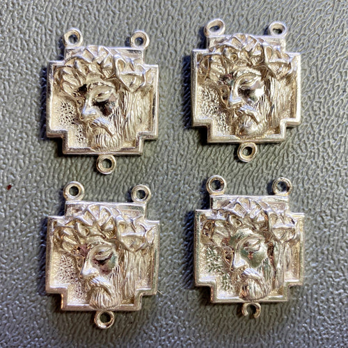 Jesus Rosary Connectors 4 pcs