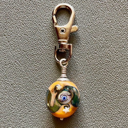 Lamp Work Key Ring Bead Clip