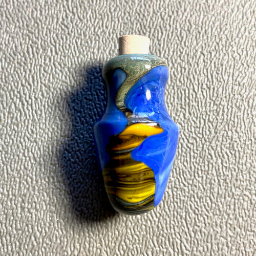 Blue Tiny Glass Urn