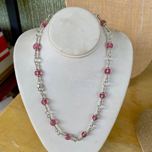 Child's Classical Crystal Necklace 14 inches.