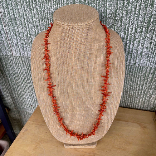Mediterrannean Coral. Original Undied 29 inches.