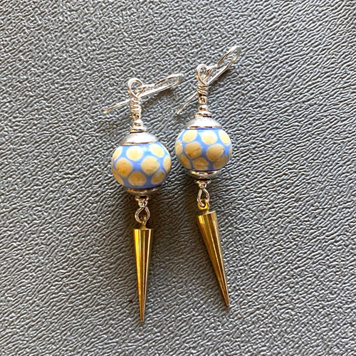 Spots Lamp Work Earrings French Clock Weights