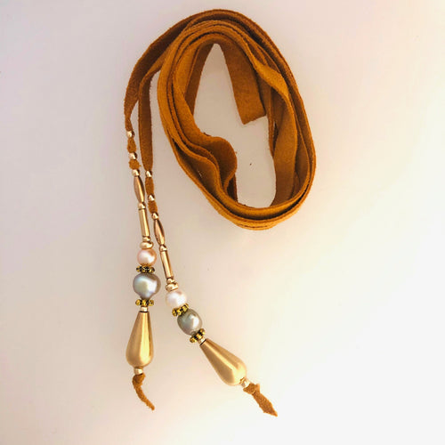 Pearl and 14 ct Gold Fill Hair  Decoration, Washable.  Long hair.