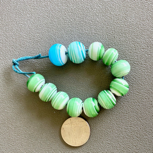 Loose Beads Recycled Stained Glass