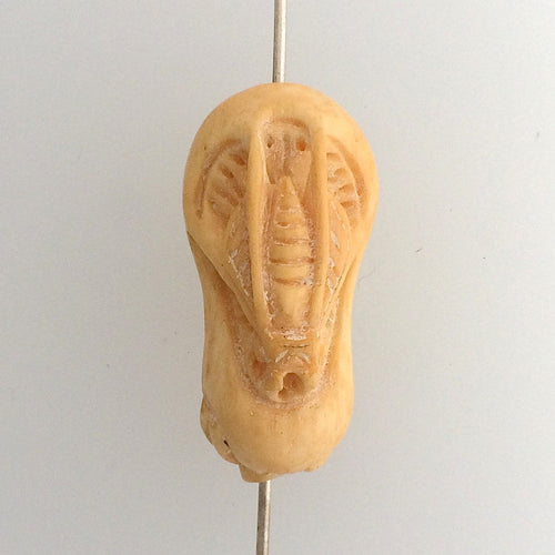 Cicada on Bean Bead Carving on Bone