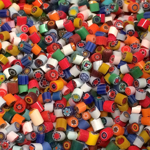 Effetre Millefiore Opaque Mix Extra Small 2 to 3 mm Lampwork Supplies