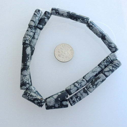 Snow Flake Obsidian Strands